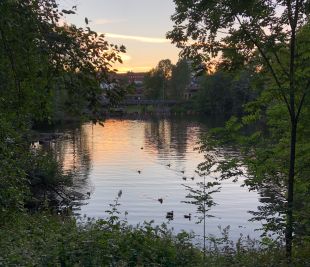 Brekkedammen med øvre Brekke bru